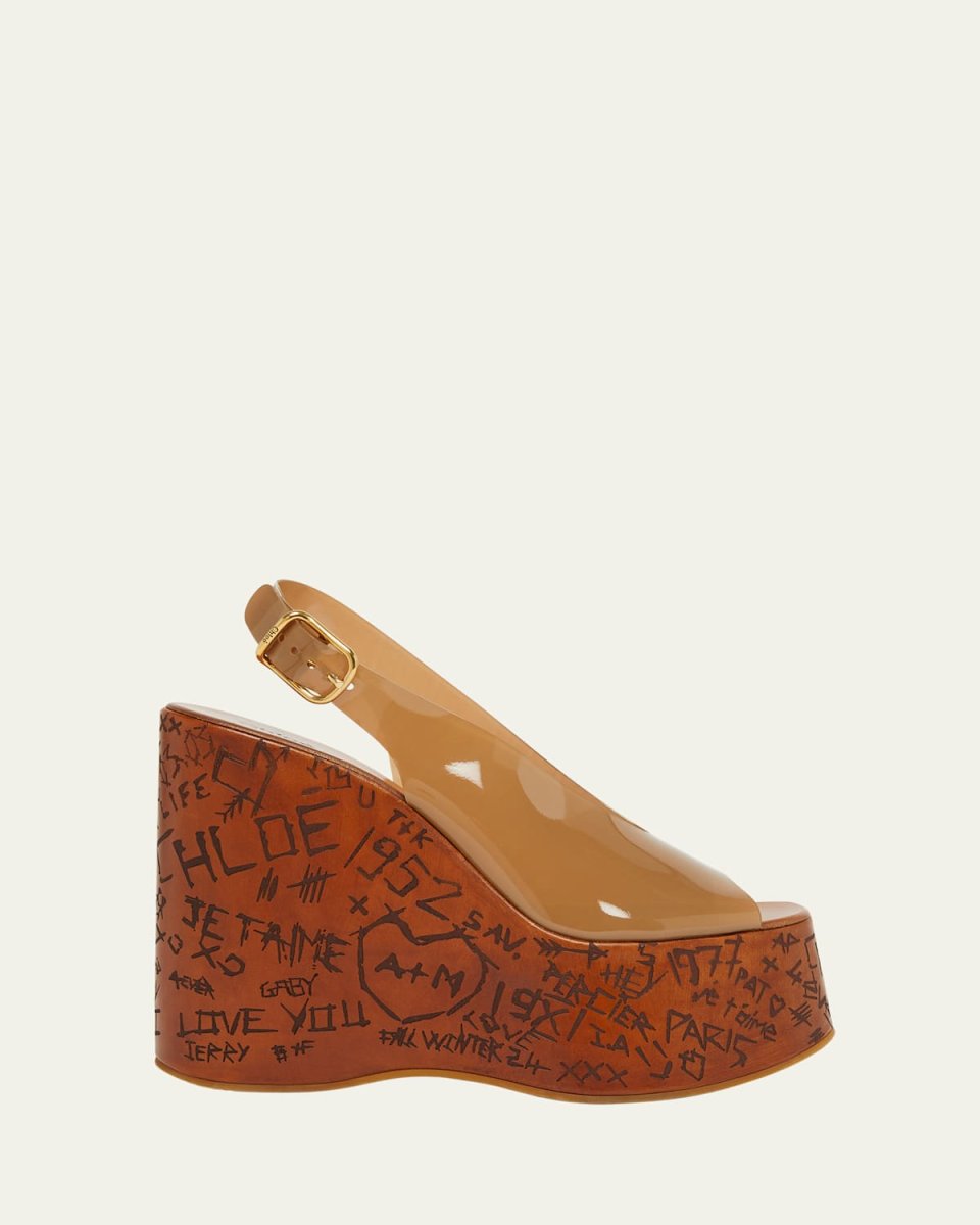Maxime Jelly Slingback Platform Sandals